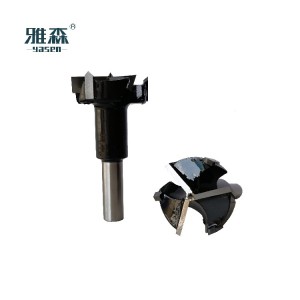 3 flutes solid Carbide hinge boring drill Bits for woodworking YASEN  high quality